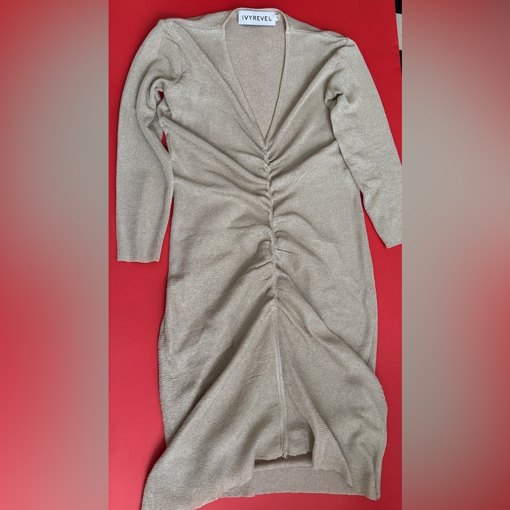 Cream Midi Dress